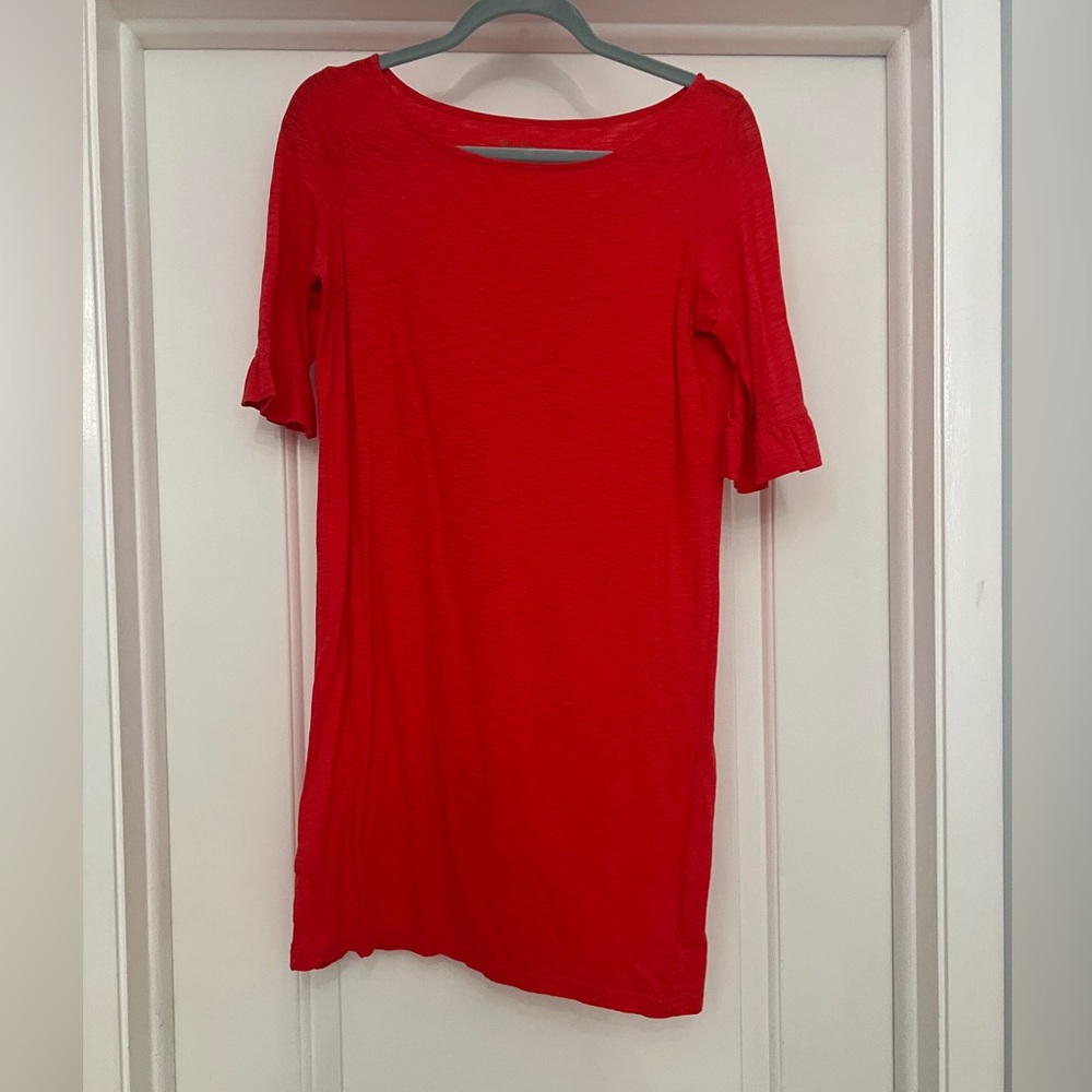Lilly pulitzer ruffle sleeve dress size small